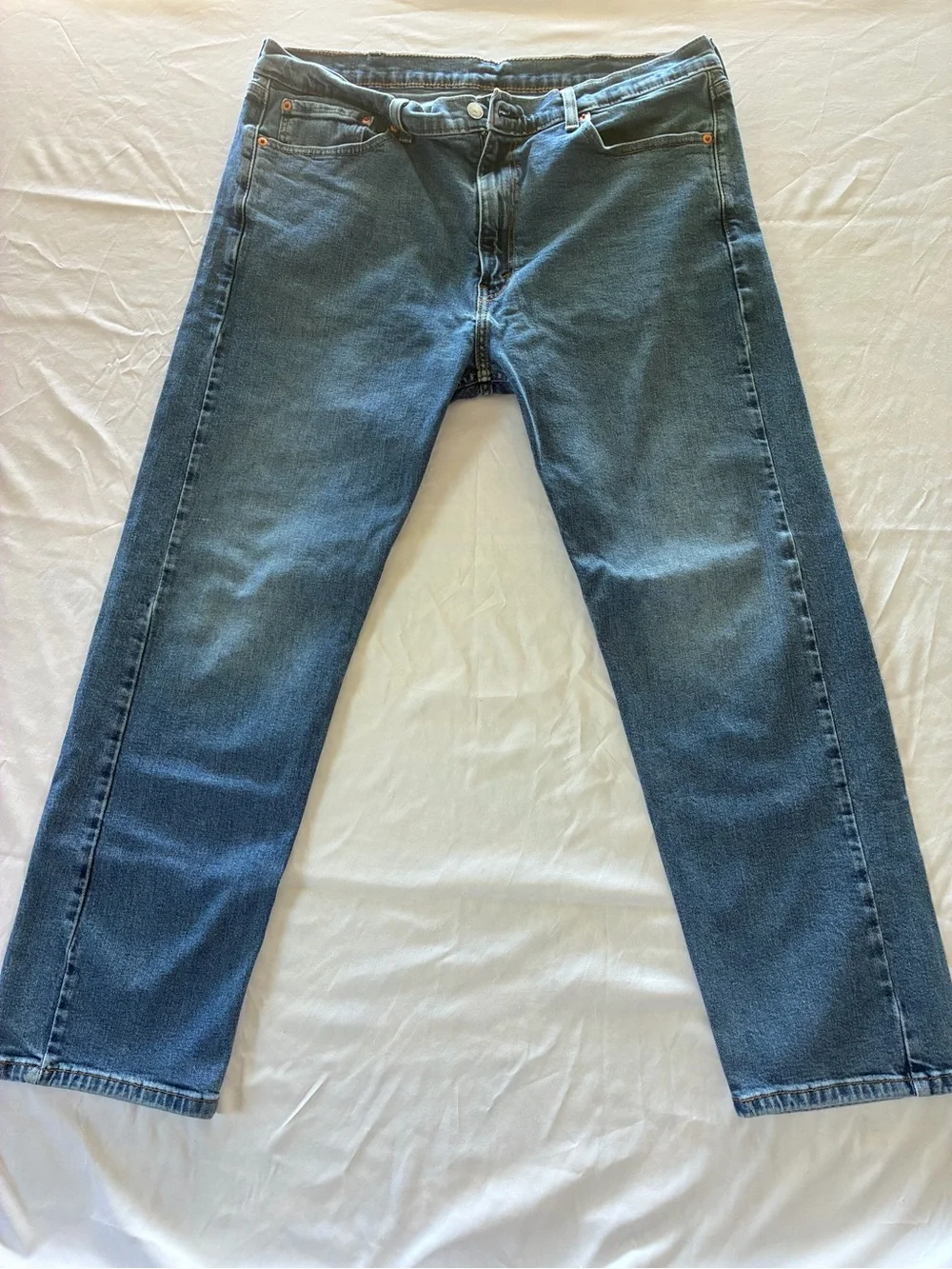 Levi's 505 Medium Blue Straight-Leg Men's Jeans